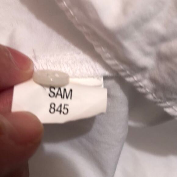 Zara ruffle collar top white SAM 845 button shirt long sleeve Academia retro - Picture 10 of 15